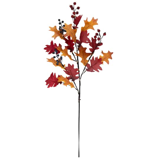 Northlight 29" Pre-Lit Lighted Berries & Leaves Fall Harvest Spray in Red | Michaels®